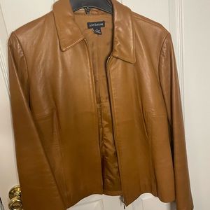 Anne Taylor Short Leather Jacket